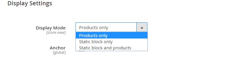 إعدادات عرض الفئة Display Settings إنشاء فئة جديدة (New Category) داخل متجر ماجنتو 2