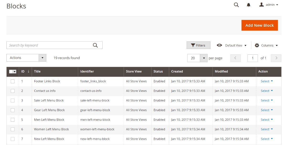 شبكة كتل المحتوى فى المتجر إضافة كتل محتوى جديدة (New Blocks) لصفحة CMS على ماجنتو 2
