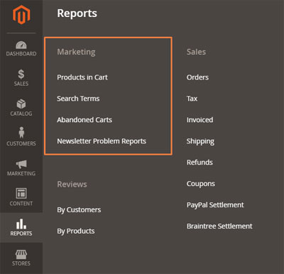 تقارير التسويق - Marketing Reports تقارير التسويق Marketing Reports على متجر ماجنتو 2