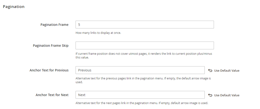 تكوين/تهيئة عناصر ترقيم الصفحات (Pagination Controls) فى متجر ماجنتو 2