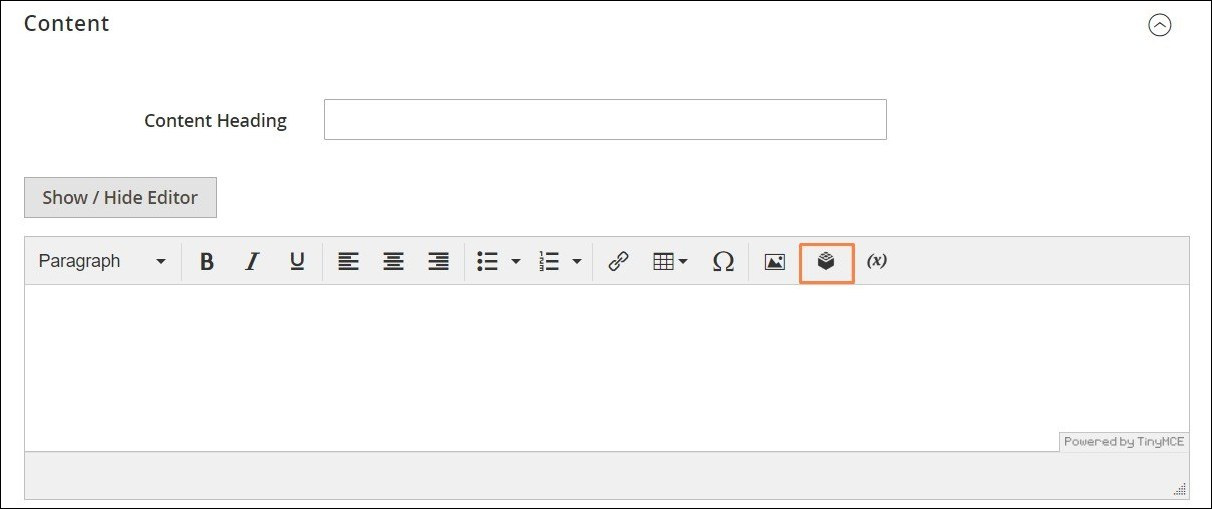إدراج واجهة مستخدم من وضع WYSIWYG إدراج واجهة مستخدم من المحرر (Inserting a Widget) على ماجنتو 2