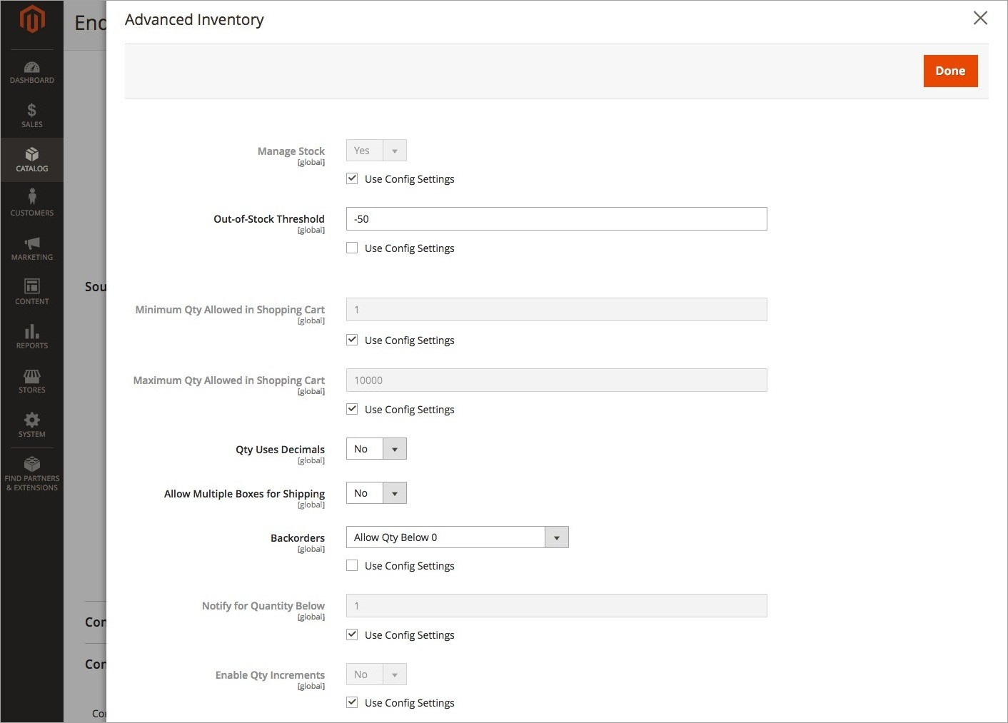 Advanced Inventory تهيئة إعدادات الطلبات المتأخرة (Configuring Backorders) فى ماجنتو 2